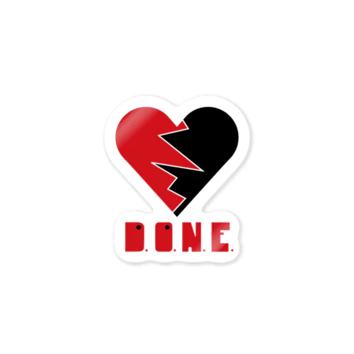 Rockin' Broken Heart Sticker