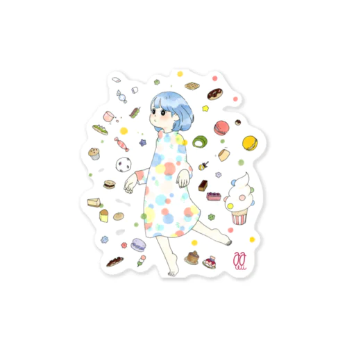 あまいものガール Sticker