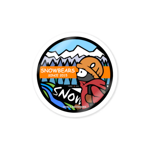 snowbears.orange Sticker