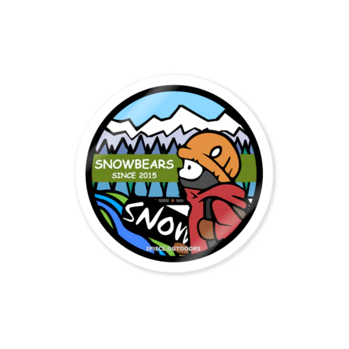 snowbears.green Sticker