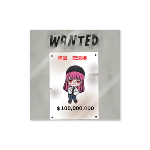 WANTED Sticker