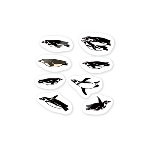 フンボルトペンギンのステッカー Sticker