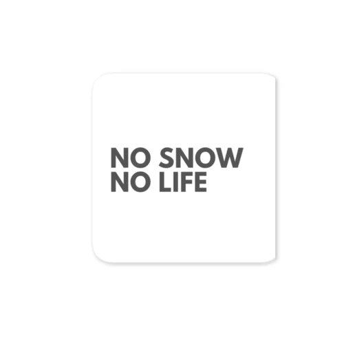 NO SNOW NO LIFE #002  ステッカー