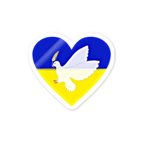 Pray For Peace ウクライナ応援 Sticker