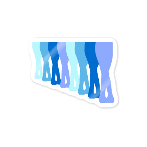 Ballet!!!blue Sticker