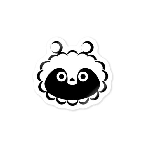顔だけたぬ紋 Sticker