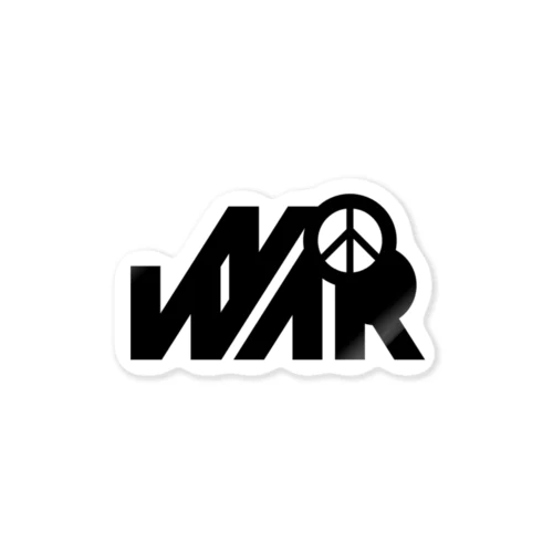 NO WAR, PEACE SYMBOL Sticker