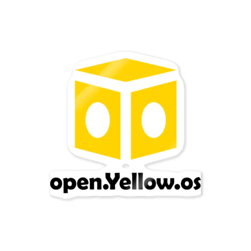 open.Yellow.os公式支援グッズ ステッカー