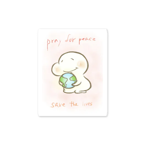平和を願うおもち Sticker