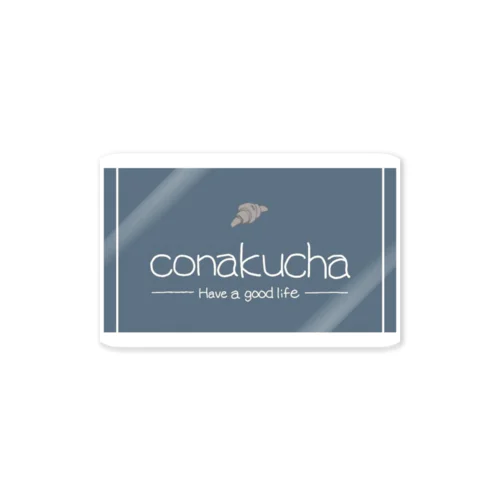 conakucha(コナクチャ)ブルーグレーカラー ステッカー