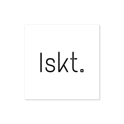 Iskt. Sticker