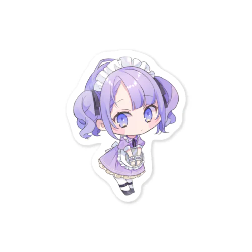 メイド心ちゃんステッカー Sticker