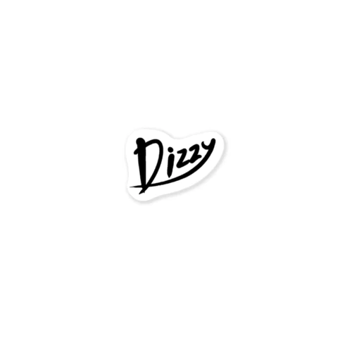 Dizzy logo[BLACK］ Sticker