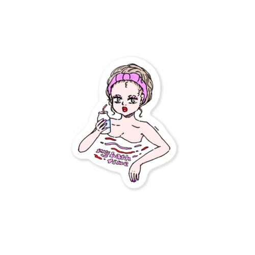 Bath time Sticker