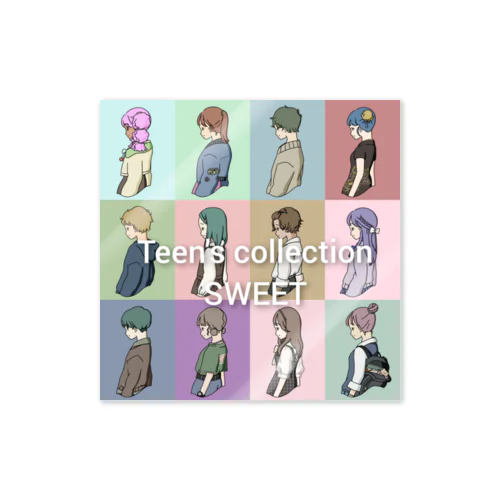 Teen's collection SWEET オリジナルキャラクター集 ステッカー