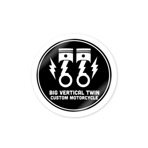 big vertical twinステッカー Sticker