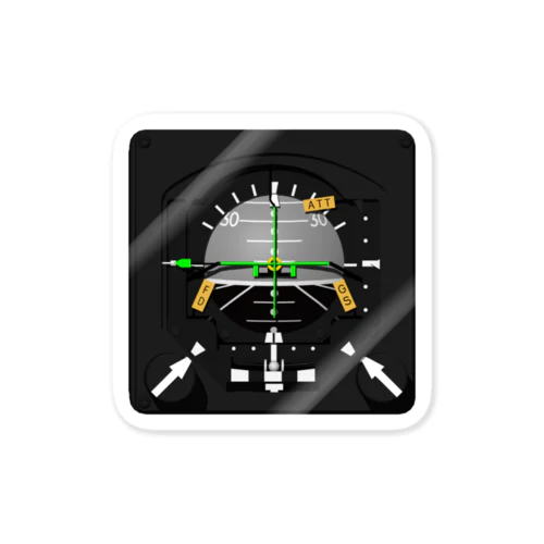 陸上自衛隊　UH-1J計器シリーズ　ADI ステッカー