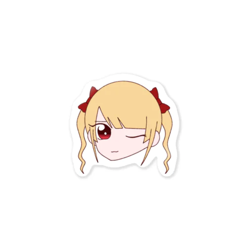 金髪ロリータ🎀ちゃんステッカー Sticker