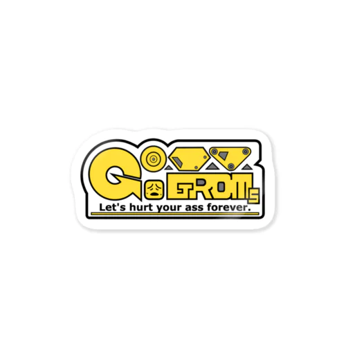 尻痛GROMステッカー [黄色] Sticker