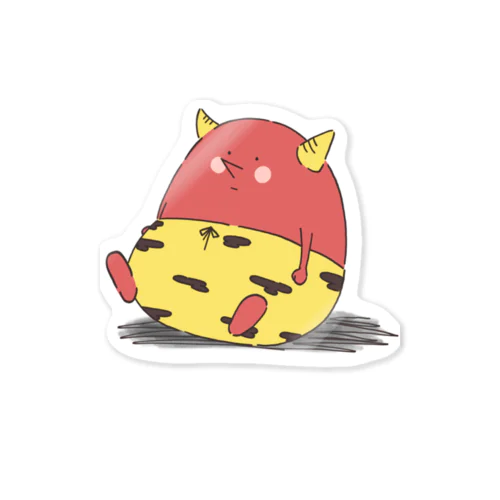 おにだるまくん Sticker