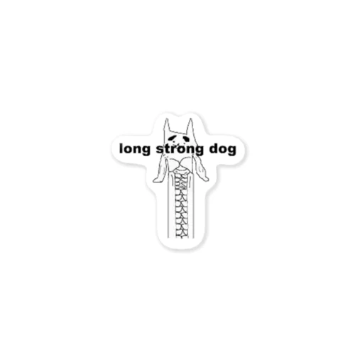 long storng dog Sticker