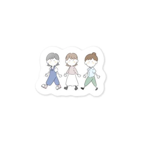 HAPPY GIRLs ステッカー Sticker