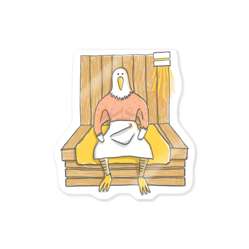 サ活で整えてます Sticker