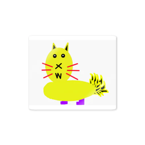 可愛い猫ちゃんのステッカー Sticker