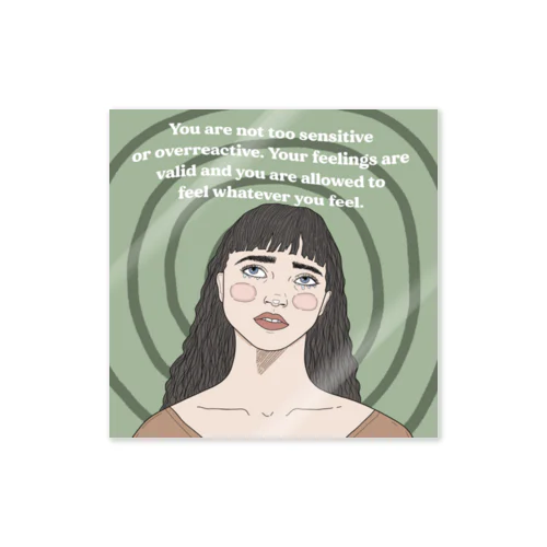 Your feelings are valid Sticker