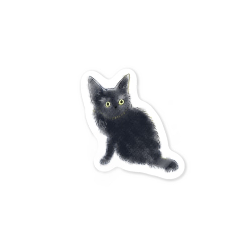 ちいさいくろねこ Sticker