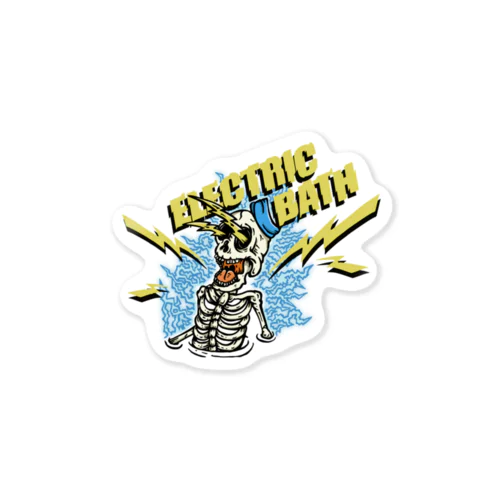 SAUNA ZOMBIES - ELECTRIC BATH SHOCK!!! - Sticker