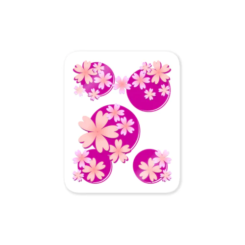 春色【桜／ピンク】 Sticker