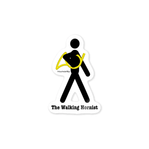 The Walking Hornist w/ Logo Sticker