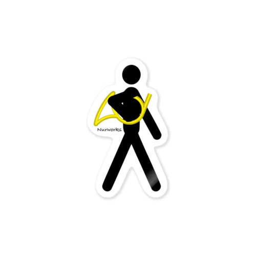 The Walking Hornist w/o Logo Sticker