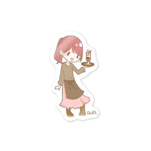 カフェ店員 Sticker