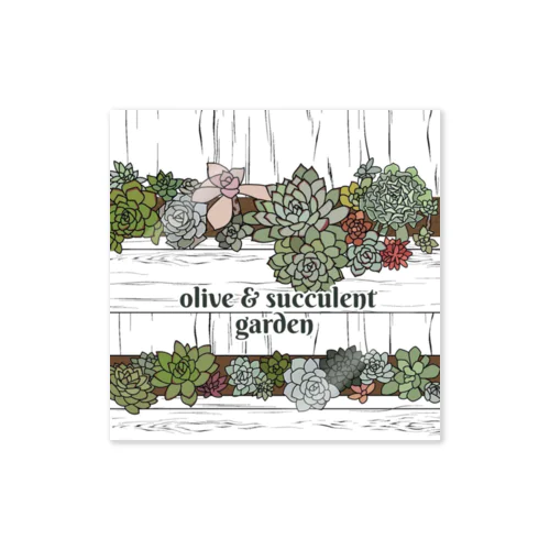 Olive&SucculentGarden公式グッズ ステッカー