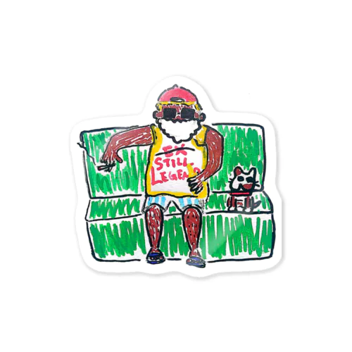 Legend granpa Sticker