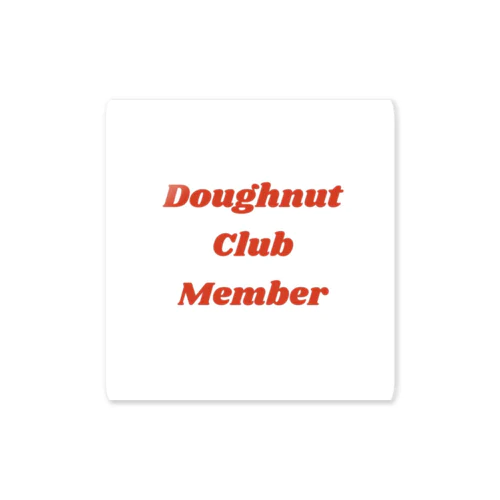 doughnut Club memberグッズ Sticker