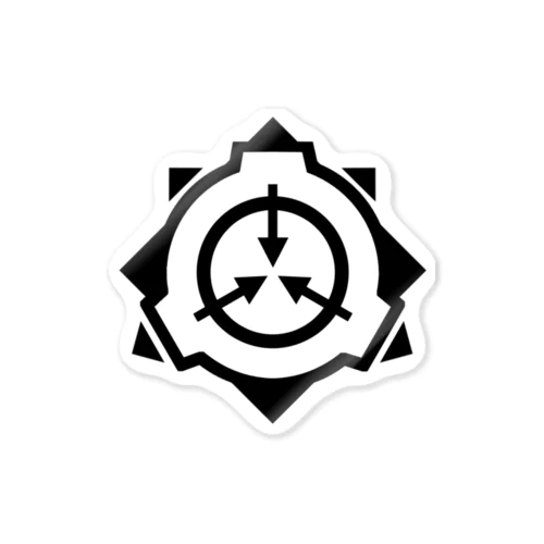 SCP財団ロゴグッズ-シンプル黒[SCP Foundation] ブランケット Sticker