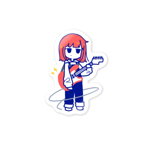 ギターガール Sticker