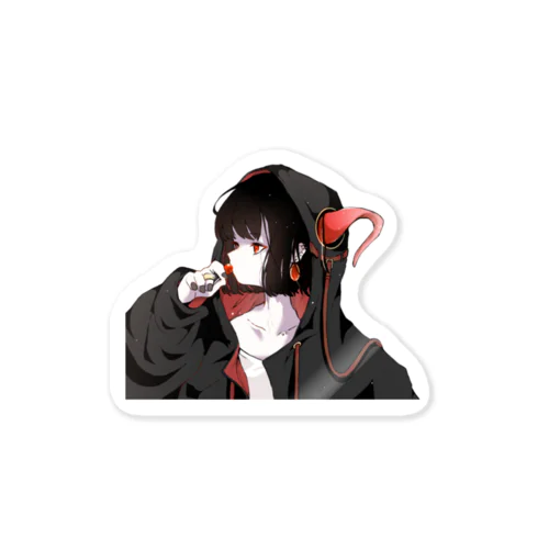 可惜夜 黒 Sticker