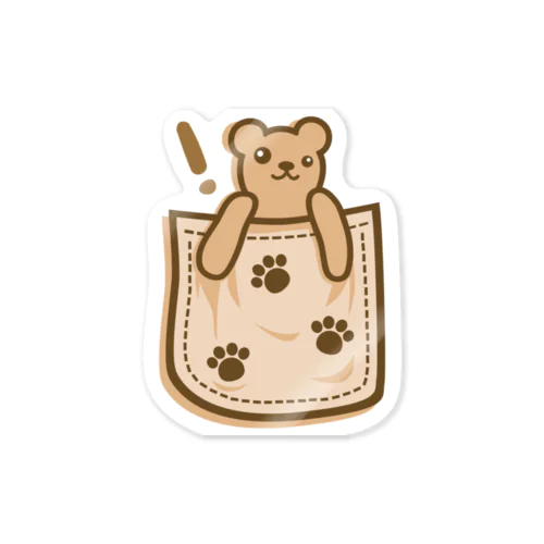 Bear_in_the_Pocket Sticker