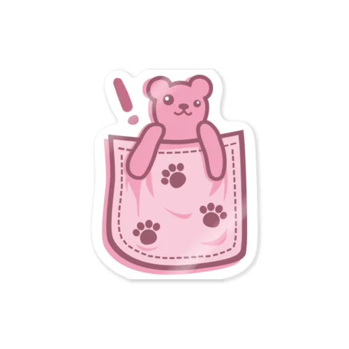 Bear_in_the_Pocket Sticker