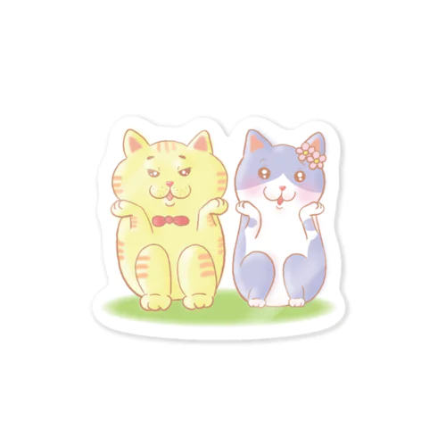 待ってるねこ Sticker