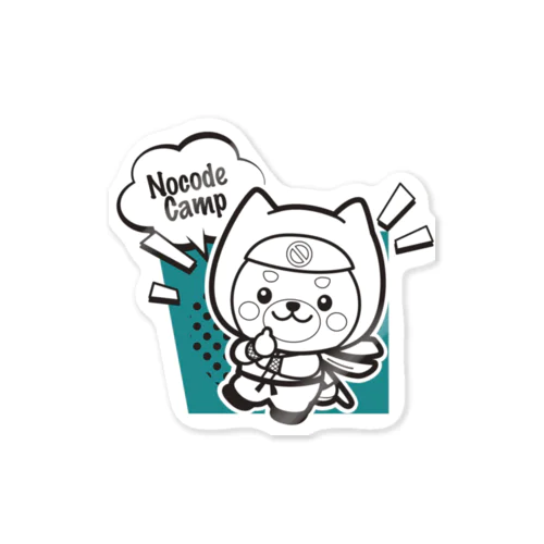 バイカラーにんじゃ君 Sticker