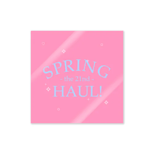 Spring Haul     pink×blue Sticker