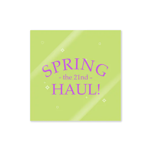 Spring Haul     green×purple ステッカー