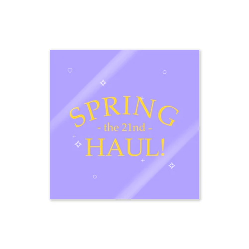 Spring Haul    purple×yellow ステッカー