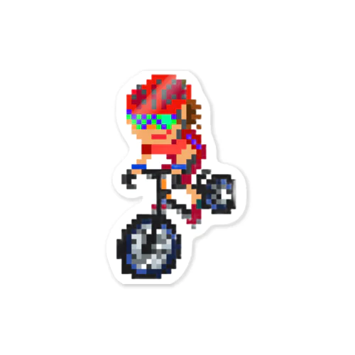 ロードバイクマン（レッド） Sticker