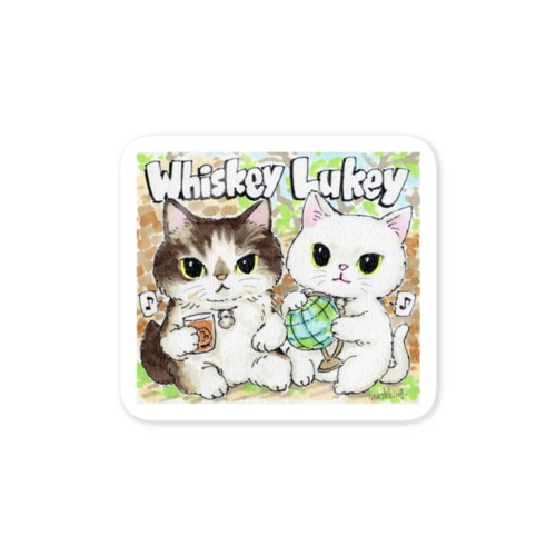 Whiskey Lukey Sticker